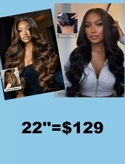 13x4 HD Black Body Wave Real Ear To Ear Pre-Everything Wig& 13x4 Balayage Highlights Body Wave Wig