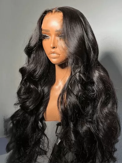 Bye-Bye Slip 7x5 Glueless Lace Body Wave Lace Front Drawstring Wig