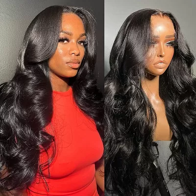 Ishow Body Wave Wig 4x4 Lace Closure Wig Malaysian HD Lace Wigs Pre Plucked Human Hair Wigs 250% Density