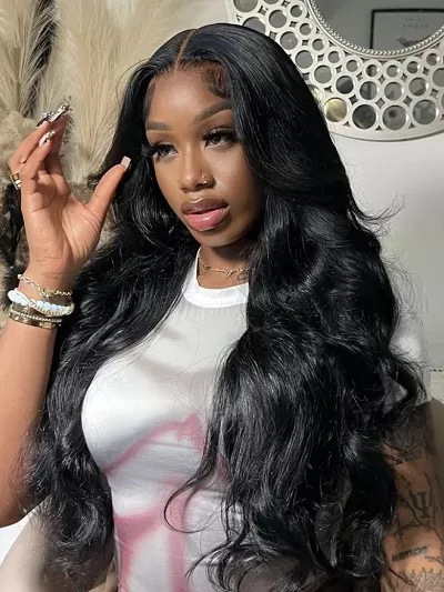 7x5 Bye-Bye Knots 3D Body Wave Wig Pre Cut Lace Pre Plucked Hairline Put On and Go Wig