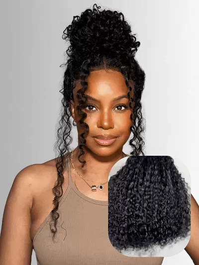 UNice 7x5 Bye-Bye Knots Wig 150% Density & 5x5 HD Lace 180% Density Bouncy Jerry Curly Wig With Bleached Invisible Knots