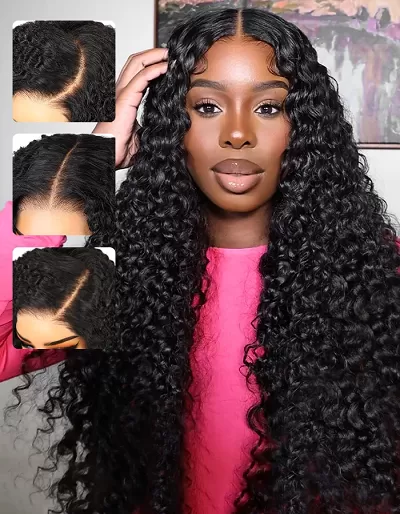 Ishow PPB™ 7x6 HD Lace Closure Ready To Go Wigs PartingMax Glueless Water Wave Hair Wig