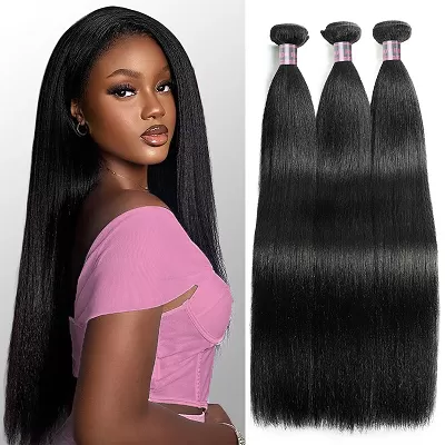 Ishow Yaki Straight Bundles Brazilian Human Hair Weave 3 Bundles