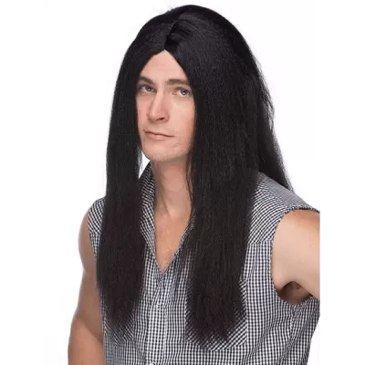 Unisex 20" Parted Straight Wig