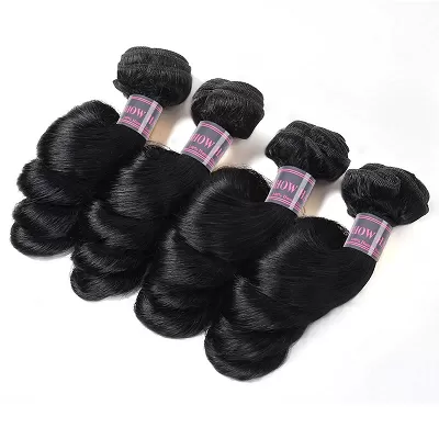Ishow Hair 4 Bundles Peruvain Loose Wave Virgin Hair Weaves