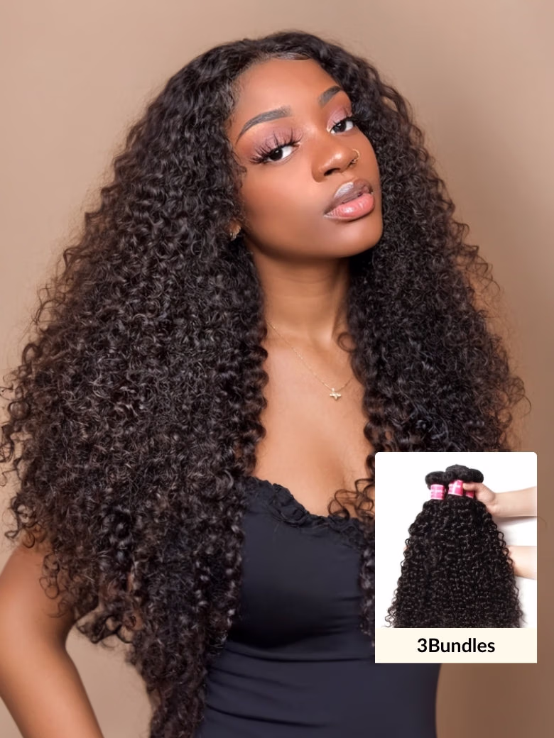 Peruvian Curly Hair Bundles 3 Bundles Unprocessed Peruvian Remy Human Hair