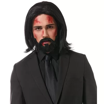 Hitman Wig & Beard Set