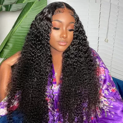 Ready To Wear Custom Wig Water Wave Pre-Plucked Human Hair Wigs Pre Cut HD Lace Frontal Wig