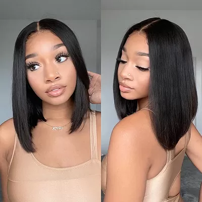 Luvme Hair Beginner Friendly Glueless Silky Blunt Cut 4x4 Closure Bob Wig | Upgraded 2.0