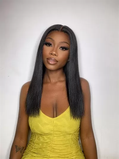 Silky Straight Glueless 5x5 Closure HD Lace Long Wig | Large & Small Cap Size - US Only
