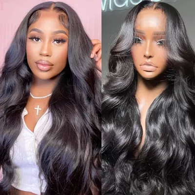 Overnight Shipping 13x4 Lace Frontal Wig Brazilian Body Wave Lace Front Human Hair Wigs
