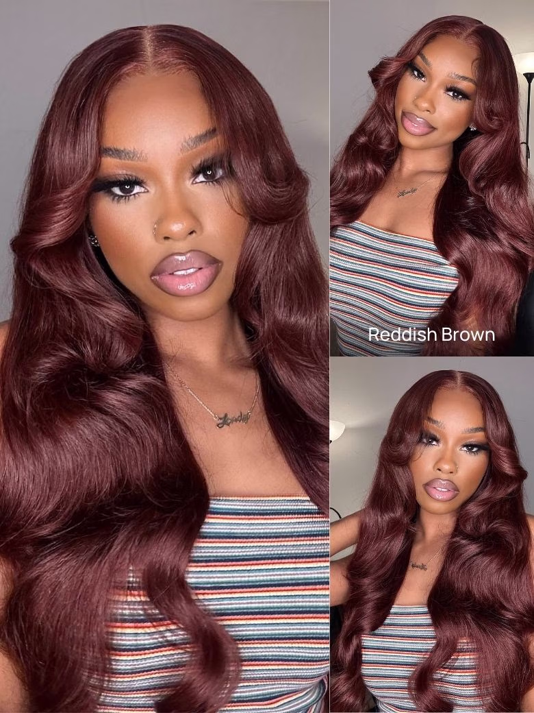 Chestnut Mocha Brown 13x4 Pre-Everything Lace Front Loose Wave Wig Put on and Go Glueless Wig