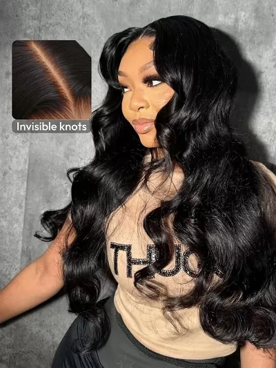 7x5 HD Pre-cut Lace Bye-Bye Knots™ Wig Glueless Lace & Invisible Knots Body Wave Wig