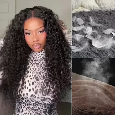 AiryFit™ Scalp Care Wigs / Effortless Water Wave Snugfit Glueless 5x5 Closure Pre-Cut Lace Curly Wig