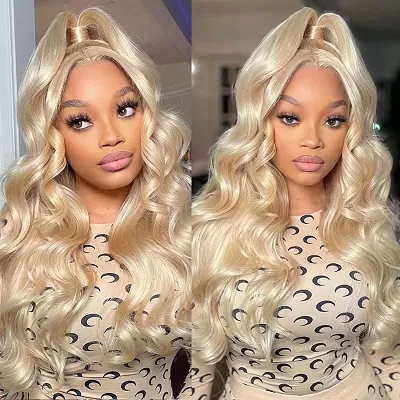 613 Blonde Body Wave And Deep Wave 13x4 HD Lace Wig Virgin Human Hair Wigs Pre-Plucked Hairline With Baby Hair