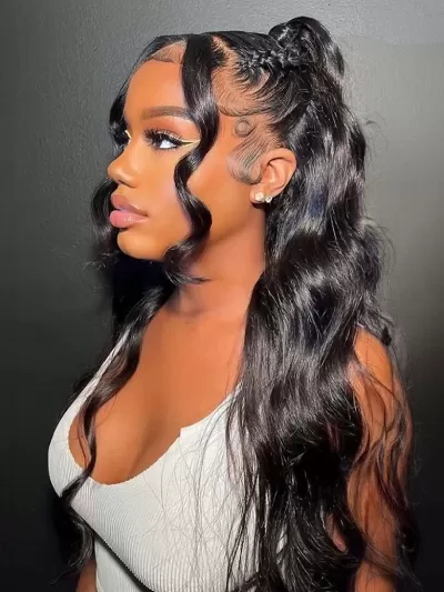 Real Ear To Ear 13x4 Pre-Cut Lace Front Body Wave Wig Super Secure Pre-Pluck & Pre-Bleached Pre-Everything Wig