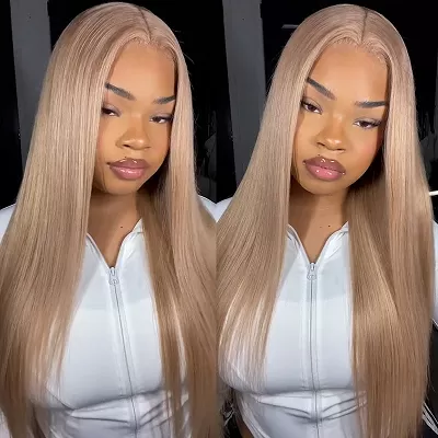 Ishow Cozy Blonde Light #27 Glueless Human Hair Wigs PPB™ Ready To Wear Colored HD Lace Wigs Pre Plucked With Baby Hair