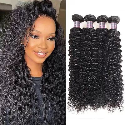 Ishow Hair Brazilian Curly Hair 4 Bundles Human Hair Extensions For Black Women