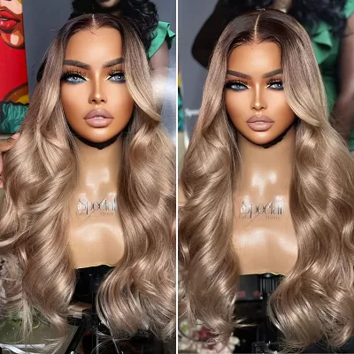 Ash Blonde Hair Wig Glueless 5x5 Closure Lace Wig Breathable Cap