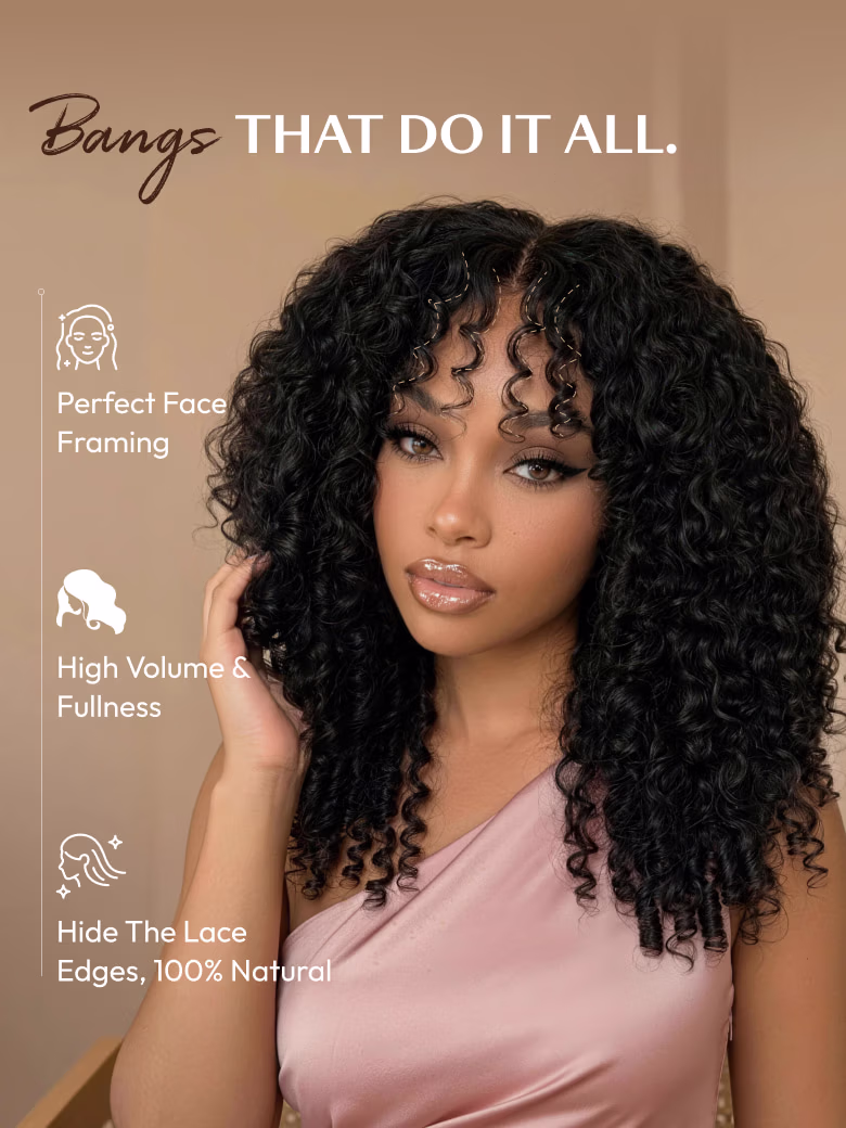 7x5 /13x4 Pre Everything Pre-Styled Finger Coils Bye Bye Knots Glueless Water Curly Lace Wig With Invisi Drawstring