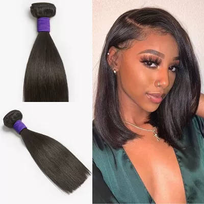 Upgraded Brazilian Hair / 1pc Straight 100% Virgin Brazilian Human Hair Bundle