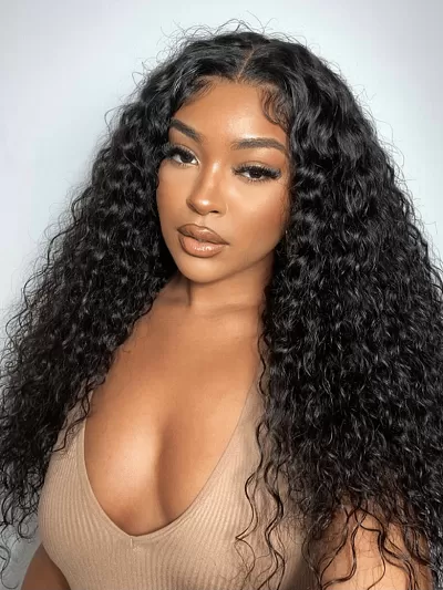 7x5 Drawstring Bye-Bye Knots™ Wig Quick Glueless Wet & Wavy Water Wave Invisible Knots Glueless Wig