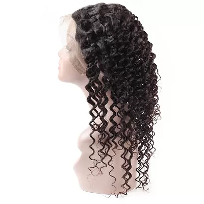 Ishow Human Hair Deep Wave 360 Lace Frontal