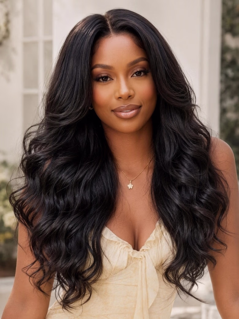 Yaki Body Wave 7x5 Bye Bye Knots with Face-Framing Layers Lace Closure Wig