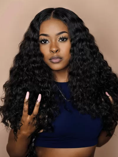 Unice Invisible 5x5 HD Lace Closure Free Part Deep Wave Human Hair With Baby Hair