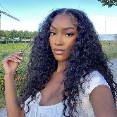 AiryFit™ Scalp Care Wigs | Effortless Water Wave Snugfit Glueless 5x5 Closure Pre-Cut Lace Curly Wig